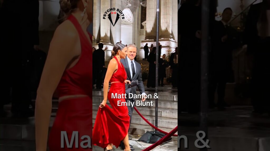 Matt Damon & Emily Blunt Double Date #mattdamon #emilyblunt