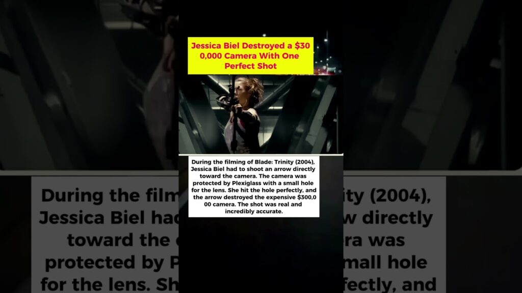 Jessica Biel Accidentally Destroyed a $300,000 Camera With One Perfect Arrow Shot