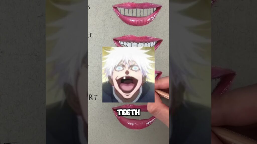 How to draw a teeth #shorts #memes