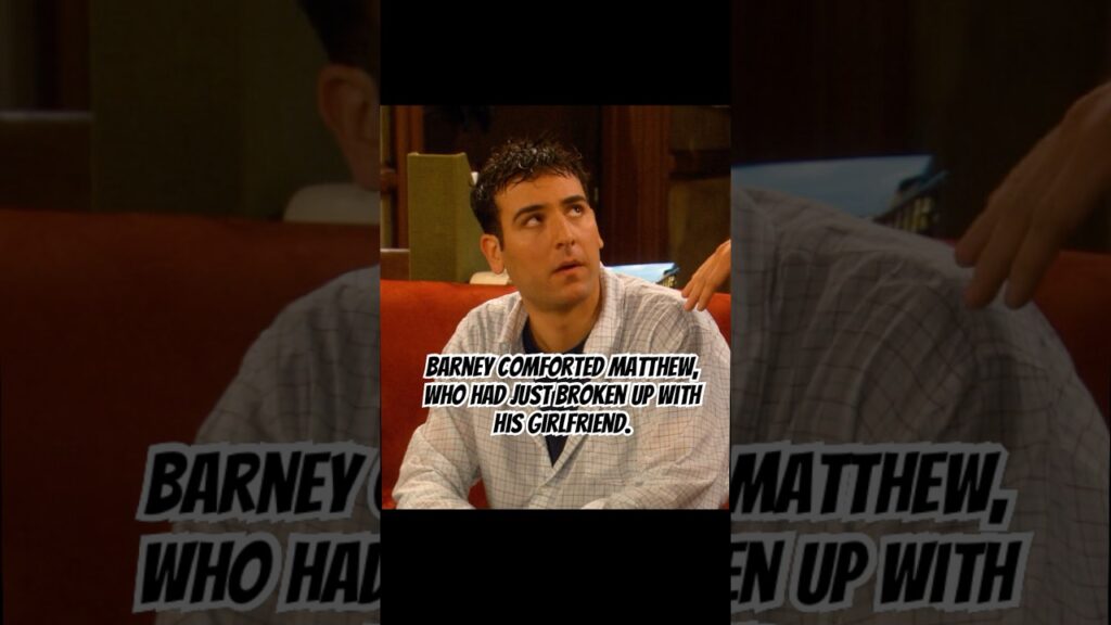 Barney comforted Matthew, who had just broken up with his girlfriend.#shortvideo #funny #himym