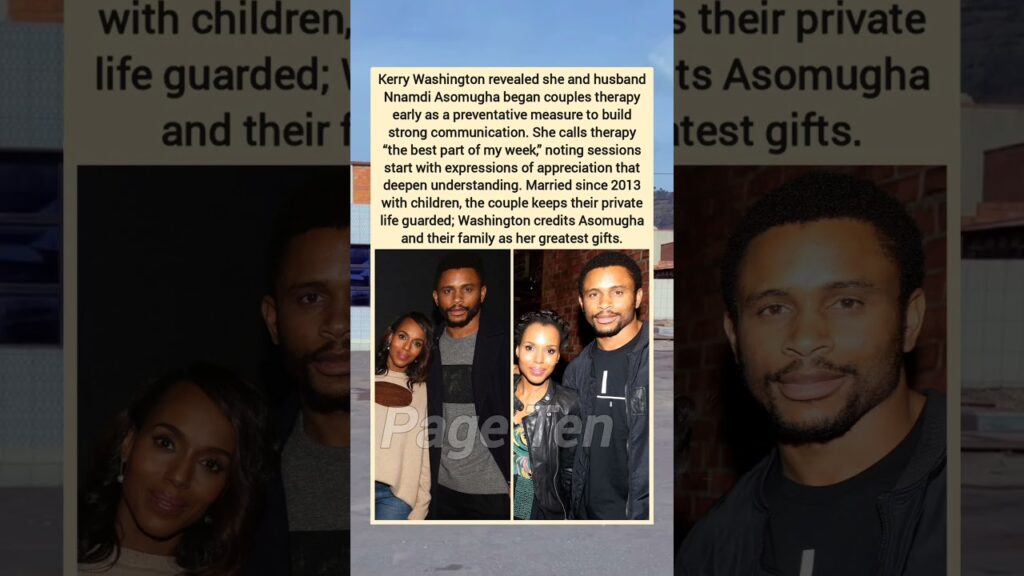 Kerry Washington: couples therapy keeps her marriage strong and joyful #kerrywashington #shorts