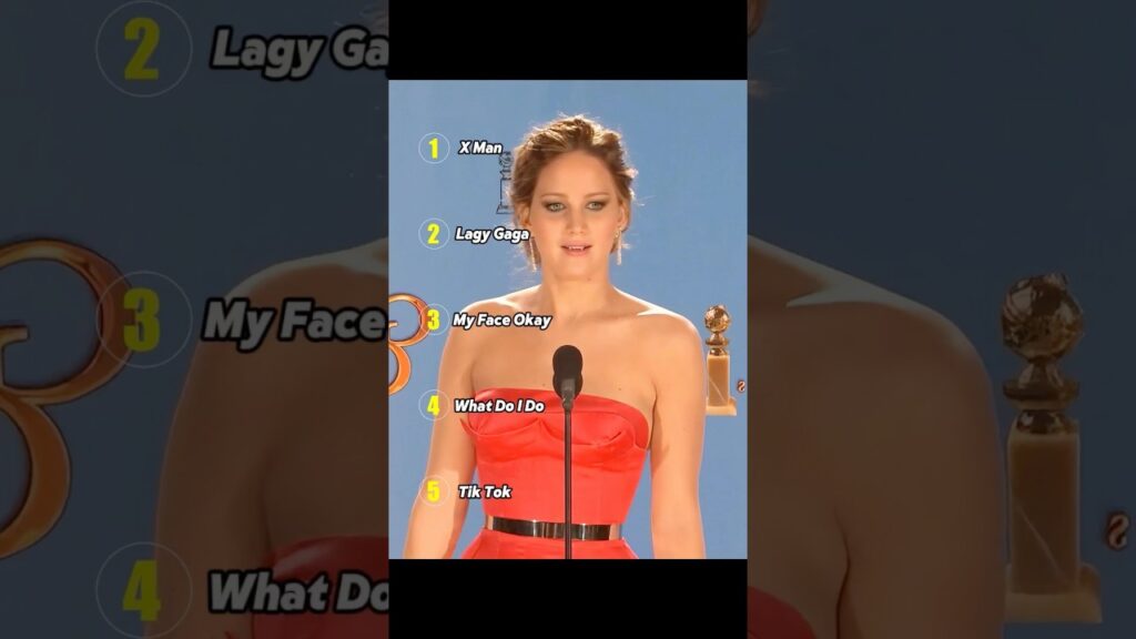 Top 5 jennifer lawrence iconic moments #youtube