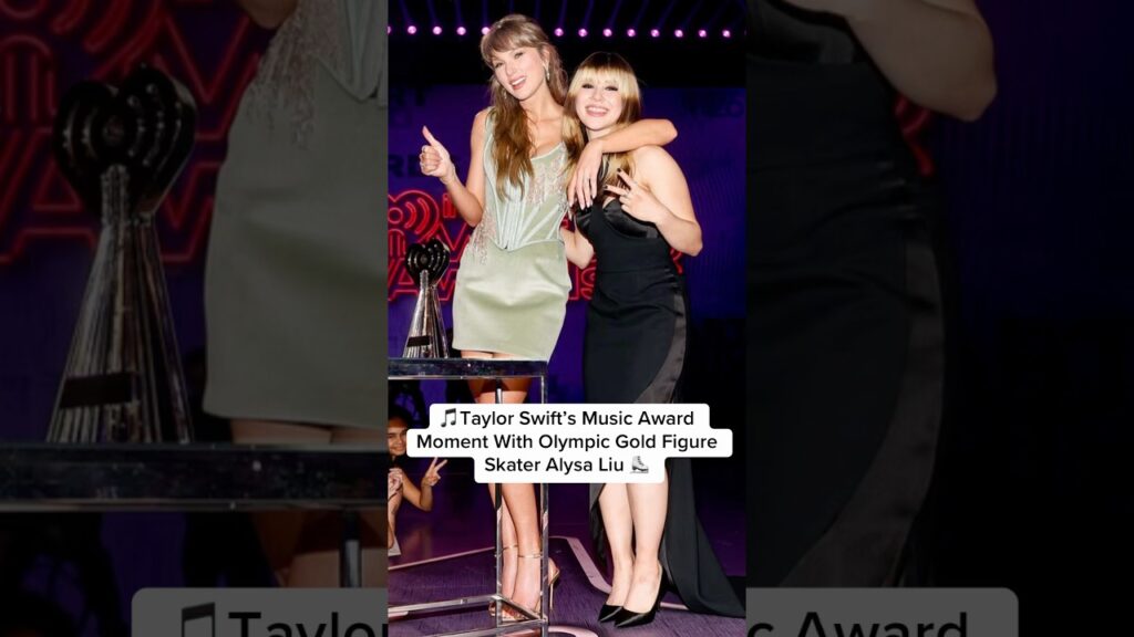 Taylor Swift’s Music Award Moment With Olympic Gold Figure Skater Alysa Liu #skating #taylorswift