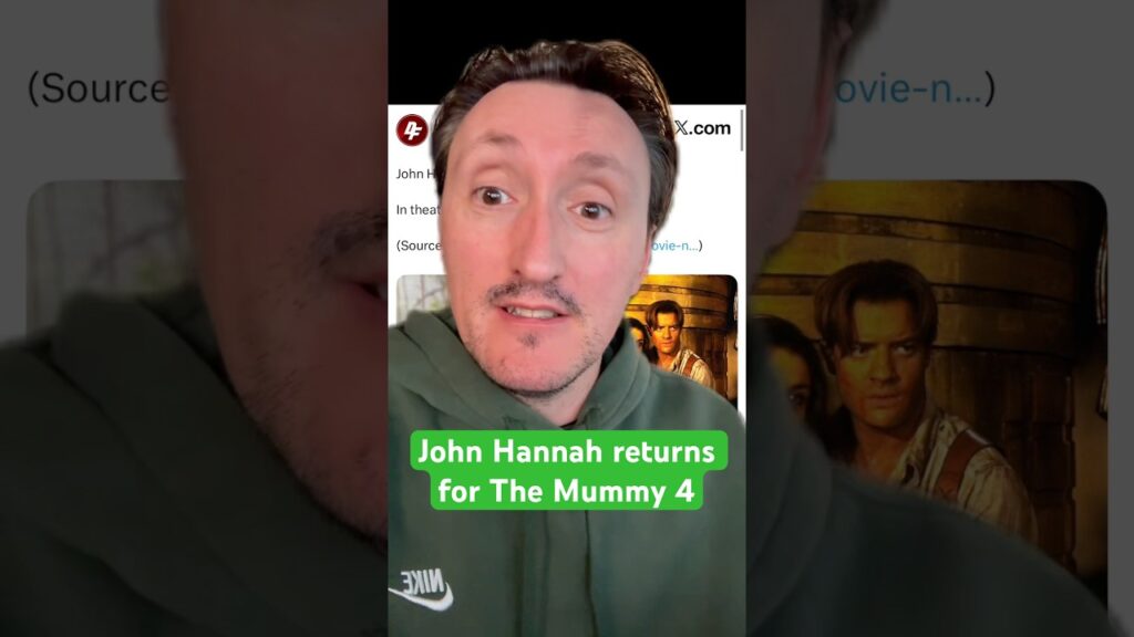 John Hannah returns for The Mummy 4.He joins returning cast members Brendan Fraser and Rachel Weisz