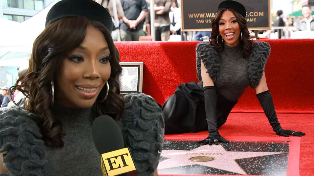 Brandy REACTS to Getting Her Star on the Hollywood Walk of Fame! (Exclusive)