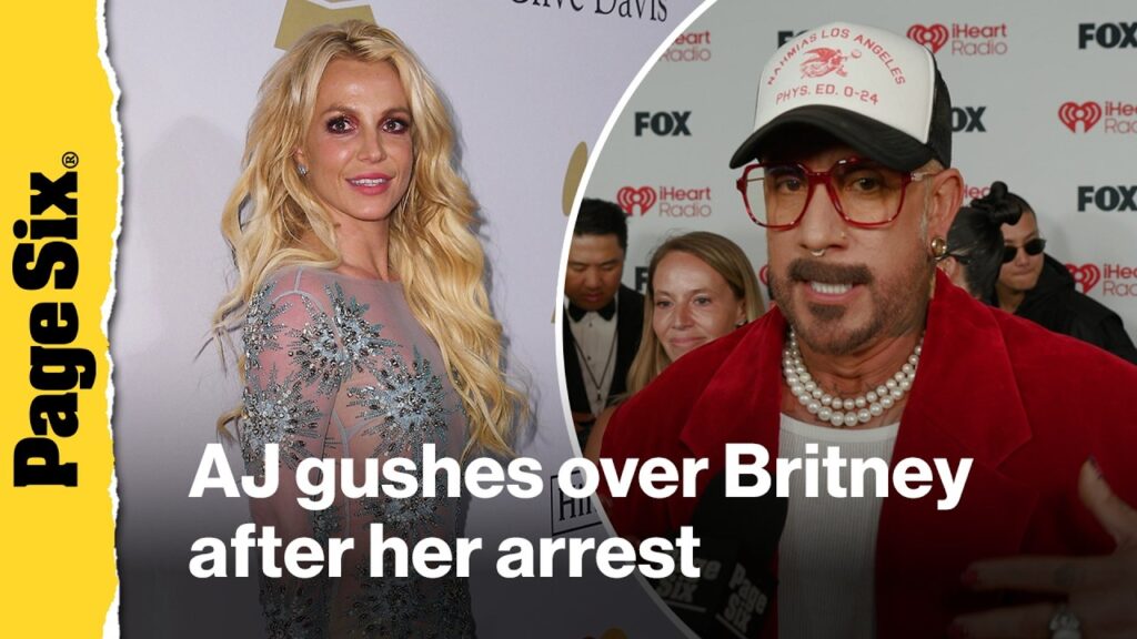AJ McLean gushes over neighbor Britney Spears after her DUI arrest at iHeartRadio Music Awards