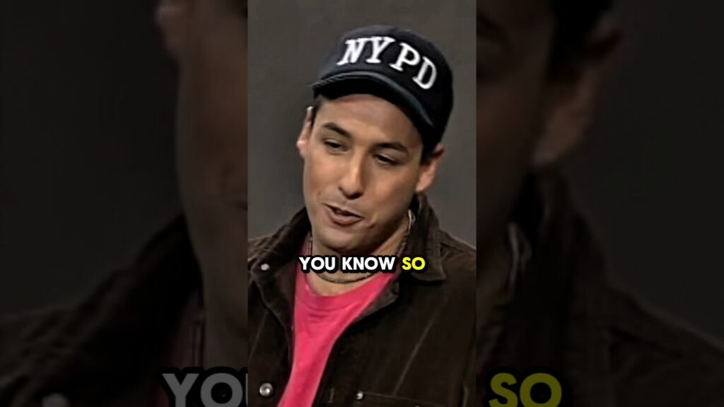 Adam Sandler telling a funny childhood story