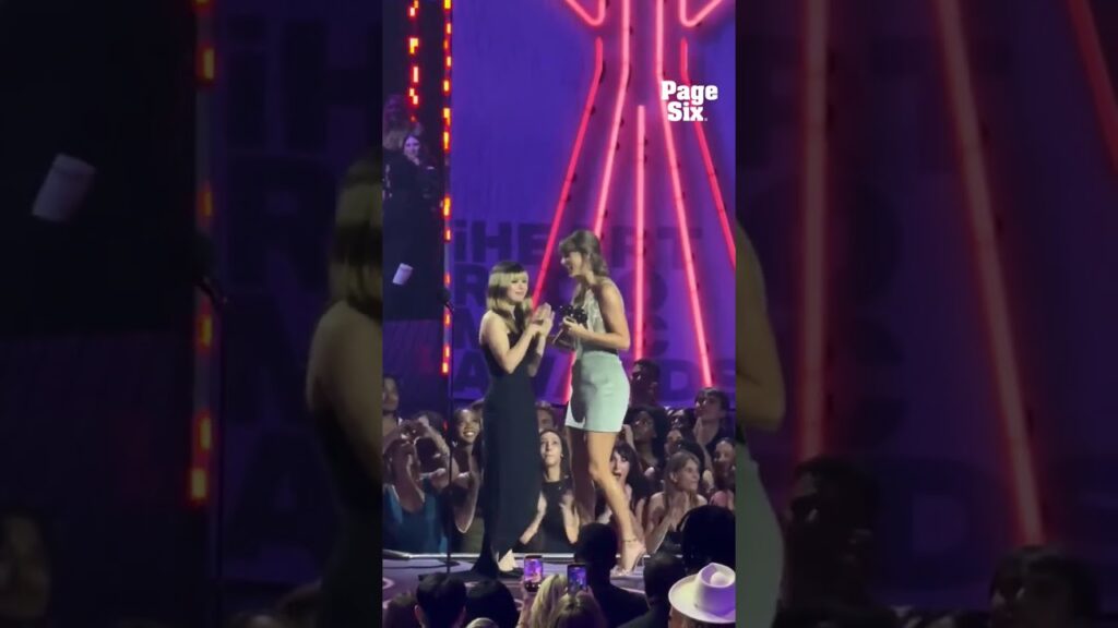 Alysa Liu presented Taylor Swift with her seventh award at the 2026 iHeartRadio Music Awards #shorts