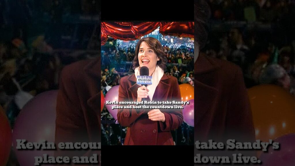 Kevin encouraged Robin to take Sandy's place and host the countdown live.#funny #shorts #foryou
