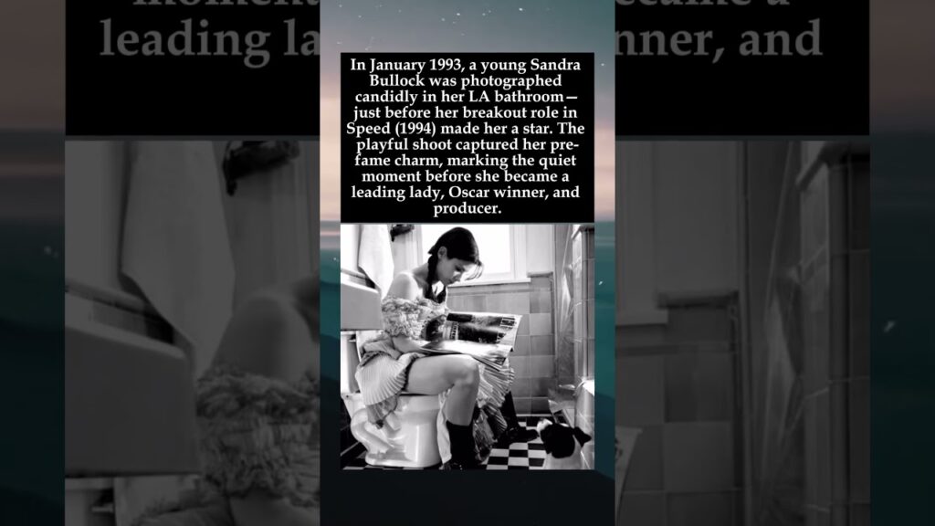 Before the Speed: Sandra Bullock's Candid 1993 Bathroom Portrait #SandraBullock