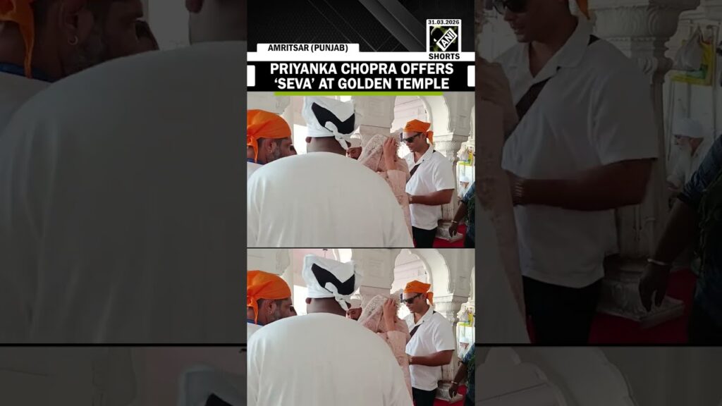 Bollywood actor Priyanka Chopra offers ‘seva’ at Golden Temple in Amritsar