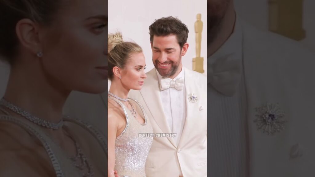 Emily & John: Real-Life Perfect Chemistry 💞.#EmilyBlunt #johnkrasinski #couplegoals💕#actor#couple
