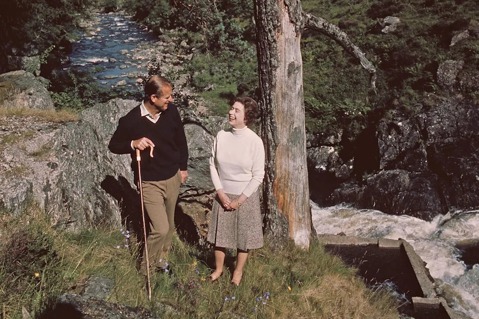 Queen Elizabeth and Prince Philip at Balmoral in 1972.Credit: Central Press/Hulton Archive/Getty