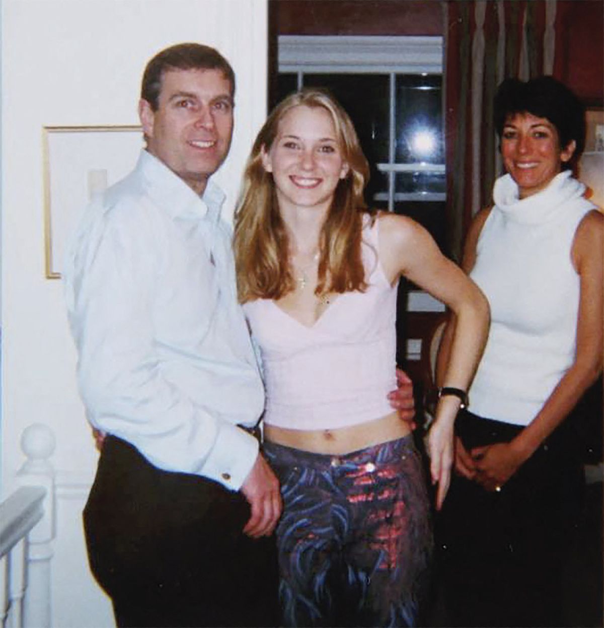 The former Prince Andrew was photographed with his sex abuse accuser Virginia Giuffre on March 10, 2001, at the London townhouse of his friend Ghislaine Maxwell