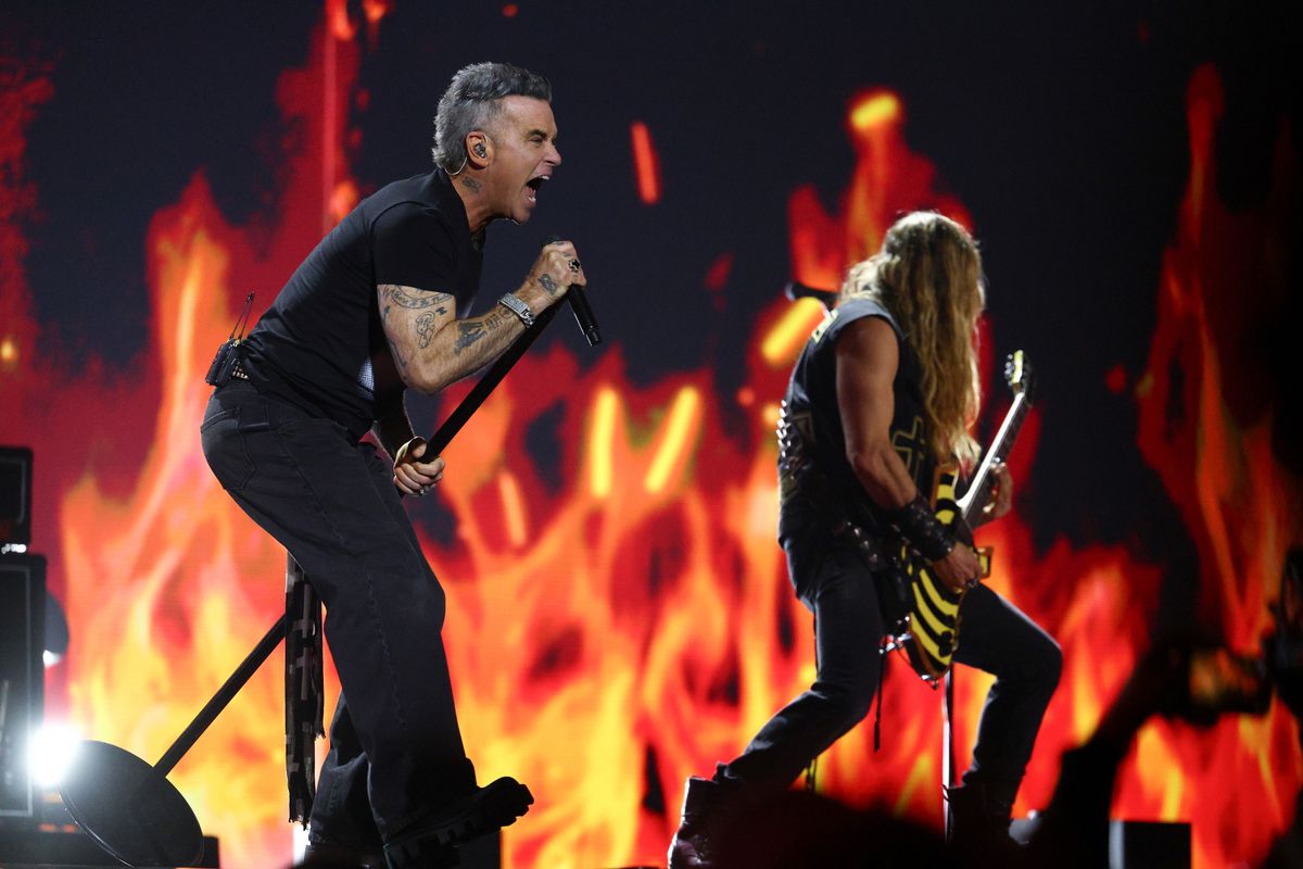 Fans were impressed with Robbie's tribute to heavy metal legend Ozzy Osbourne