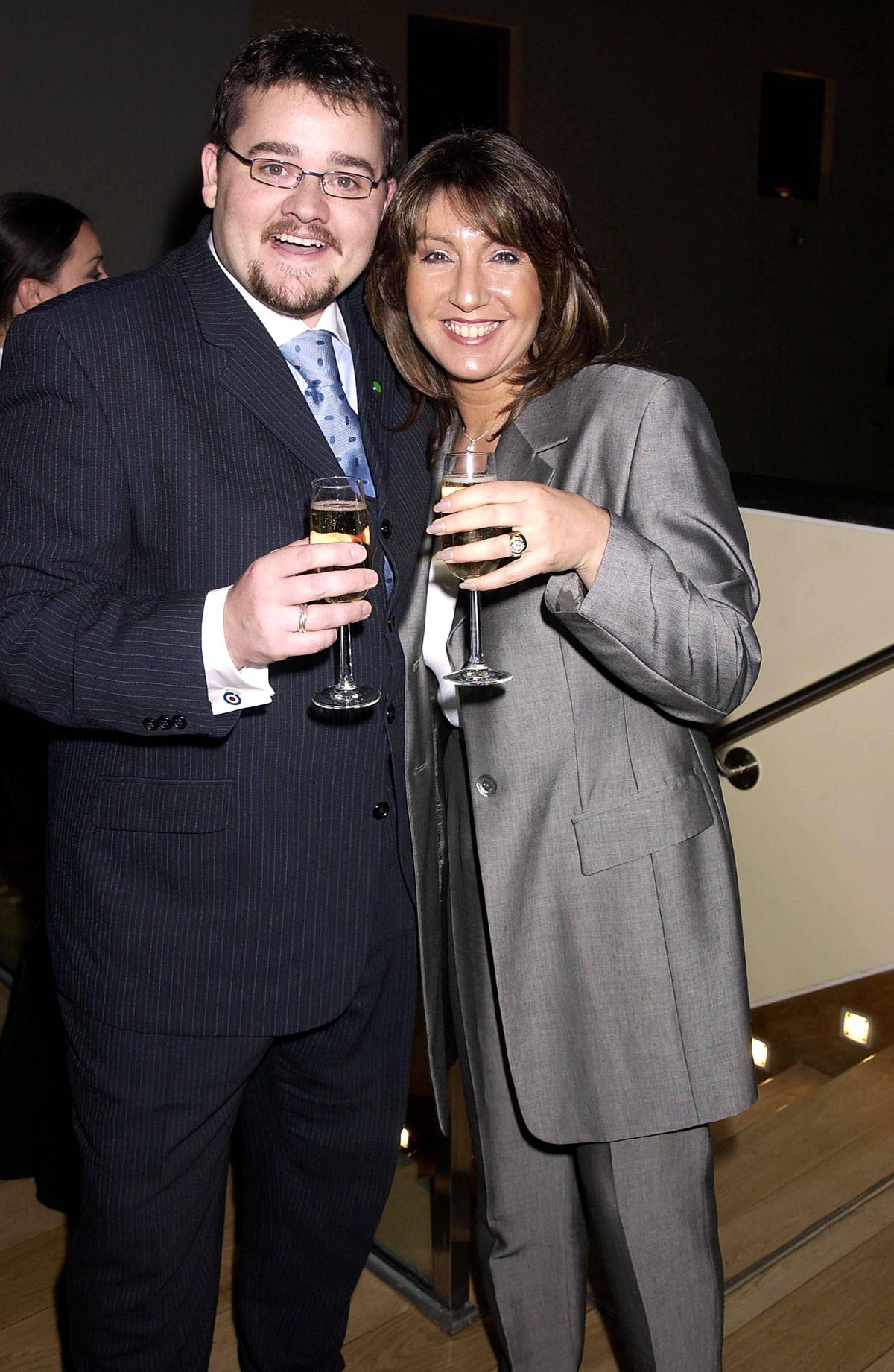 UNITED KINGDOM - APRIL 09: Jeremy Spake & Jane Macdonald, Whsmith Book Awards 2002, At The Great Eastern Hotel, Liverpool St, London (Photo by Dave Benett/Getty Images)