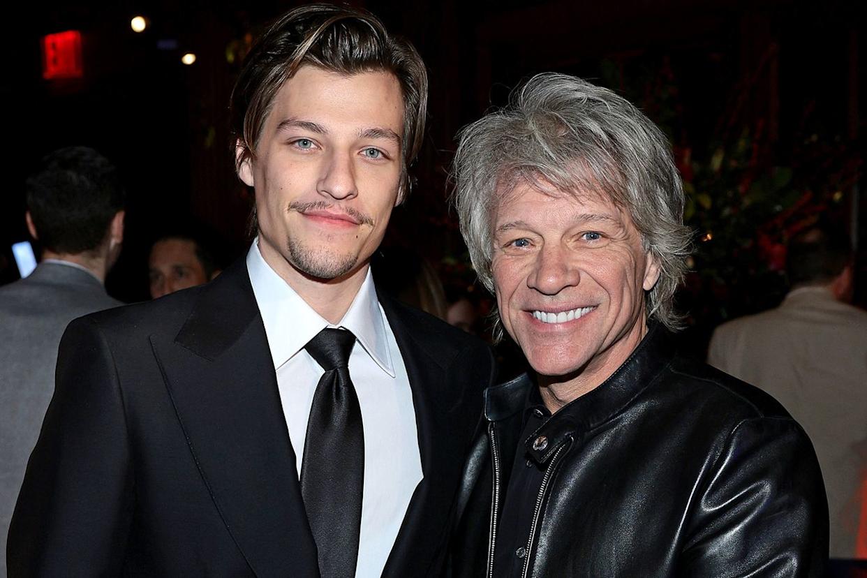 Jake Bongiovi and Jon Bon Jovi attend the Damsel World Premiere on March 01, 2024 in New York City.Credit: Dimitrios Kambouris/Getty