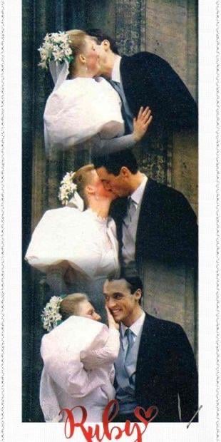 Rare Pics of Astrid and Lorenz Kissing at Their Wedding Rare Pics of Astrid and Lorenz Kissing at Their Wedding