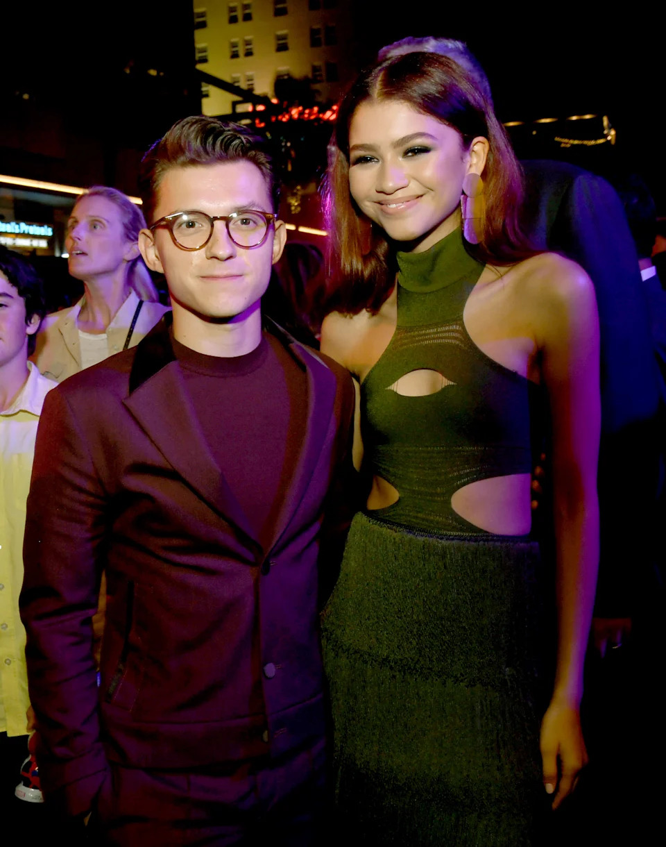 Tom Holland and Zendaya at the after party for the premiere of  "Spider-Man: Far From Home" on June 26, 2019. 
