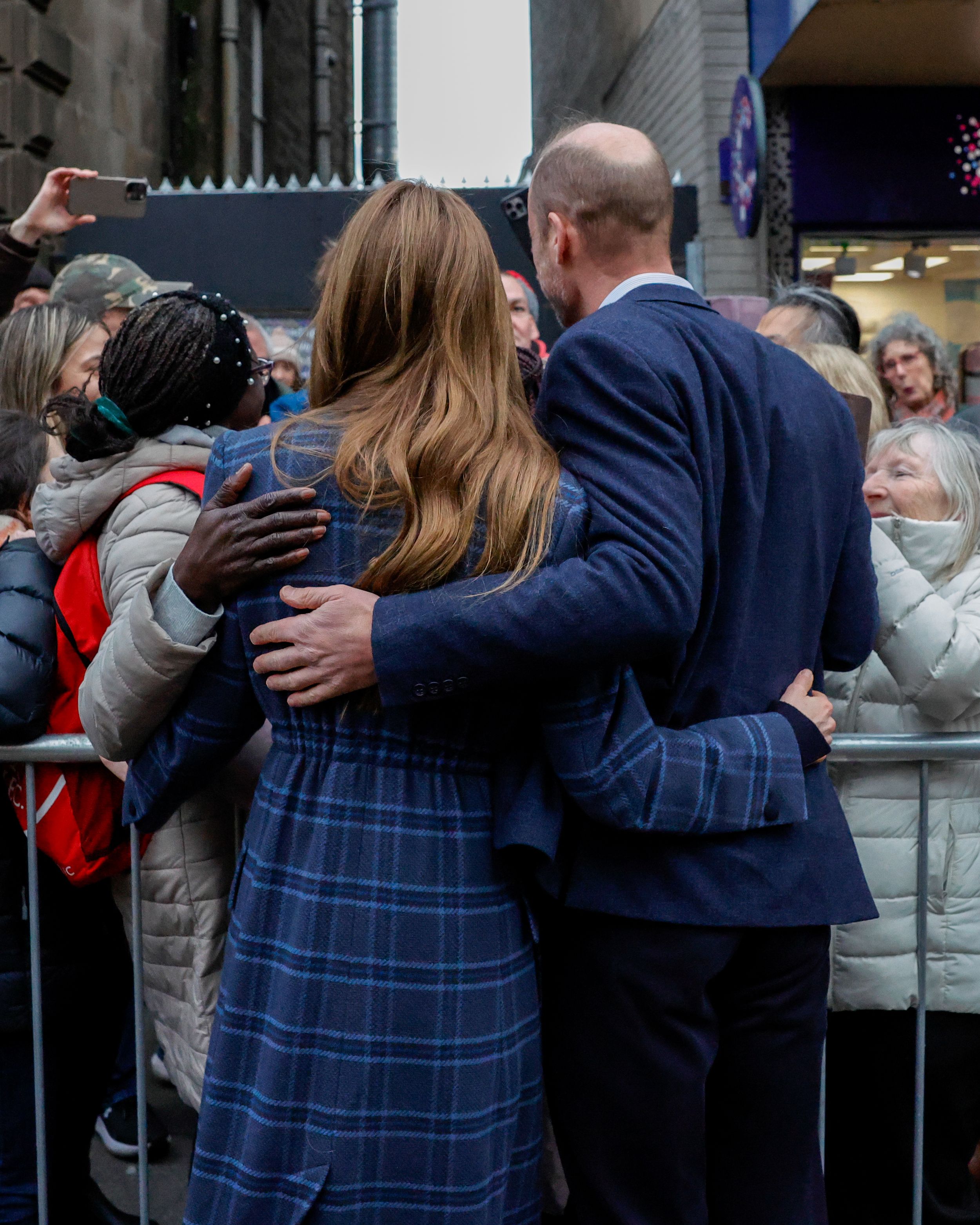 William and Kate pose for selfie with arms around each other
