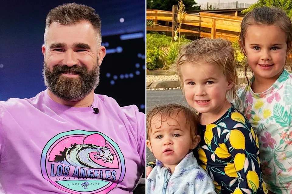 Jason Kelce and daughtersCredit: Disney/Randy Holmes; Kylie Kelce/Instagram