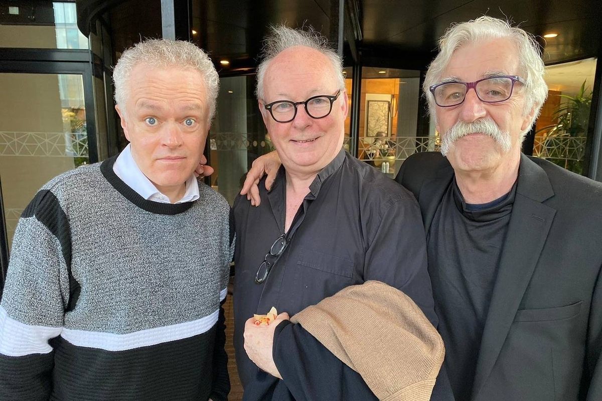 Patrick McDonnell, Paddy Ward and Ben Keaton (centre) at Comic Con in Belfast