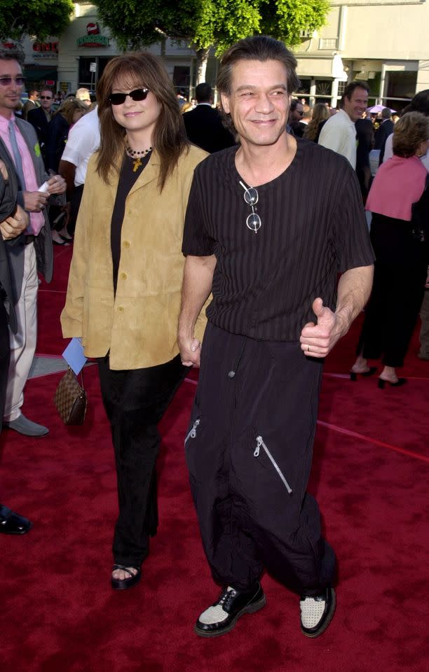 Eddie Van Halen & Valerie Bertinelli during 