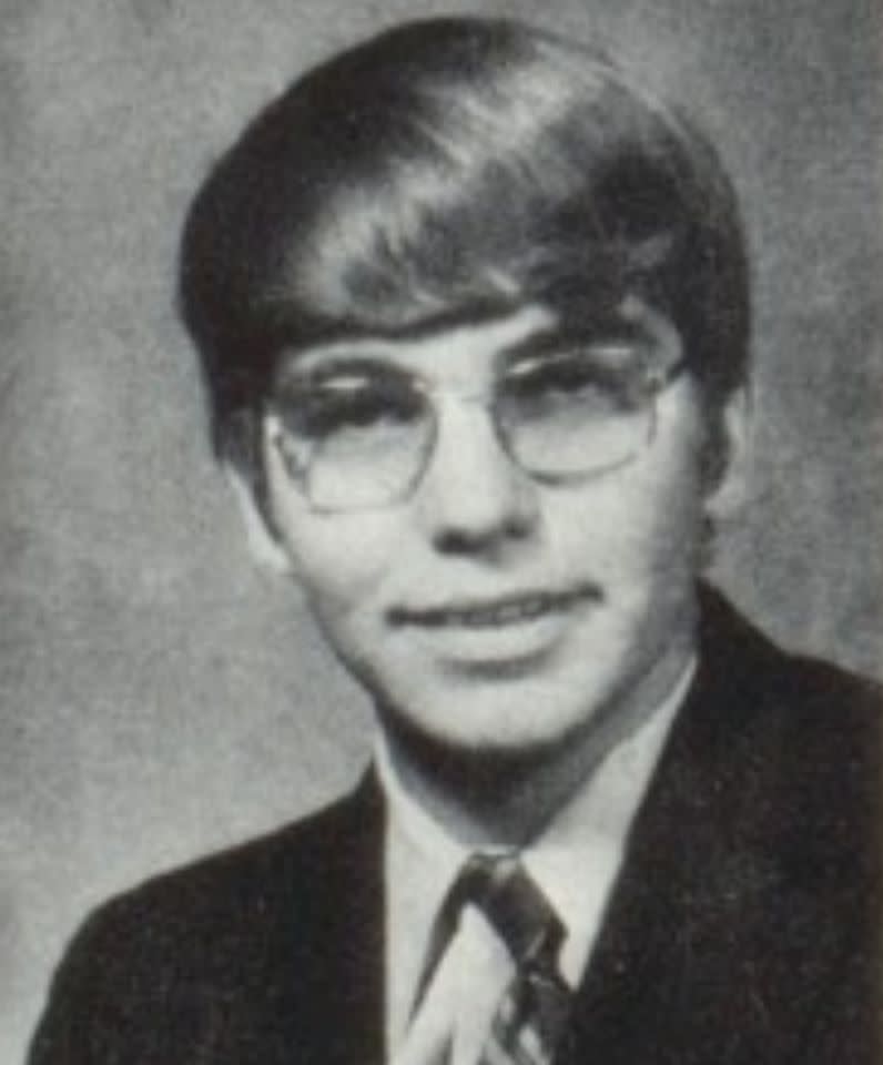 A yearbook photo of Billy Bob Thornton, circa 1972Credit: classmates.com