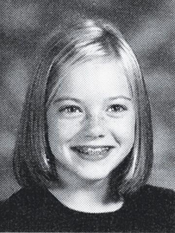 Emma Stone in a school photo, circa 1997Credit: Seth Poppel/Yearbook Library