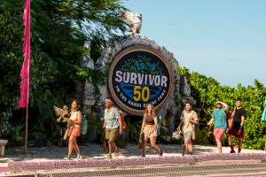 “Knife to the Heart” – Castaways help pass the time on their beach by hosting the “Survivor 50 Talent Show”. Another boomerang idol is discovered, and players must decide whether to send it to an ally or an adversary. Then, the biggest reward of the season is on the line as tribes compete for immunity and a special afternoon with country music star and SURVIVOR superfan, Zac Brown, on SURVIVOR 50, Wednesday, March 18 (8:00-9:30 PM, ET/PT). Pictured L to R: Kamilla Karthigesu, Cirie Fields, Dee Valladares, Charlie Davis, Rick Devens, Rizo Velovic. Photo: Robert Voets/CBS ©2025 CBS Broadcasting, Inc. All Rights Reserved.