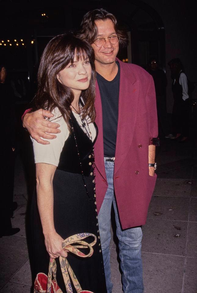 Valerie Bertinelli with husband Eddie Van Halen at the 1994 NBC TCA (Television Critics Association) in Pasadena, CaliforniaCredit: Getty Images