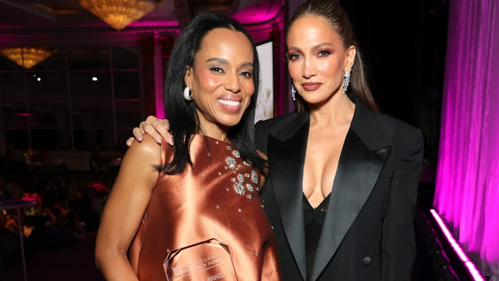 Kerry Washington received the Courage Award from Jennifer Lopez. She says her cancer-survivor mom is the real hero. Yahoo entertainment home