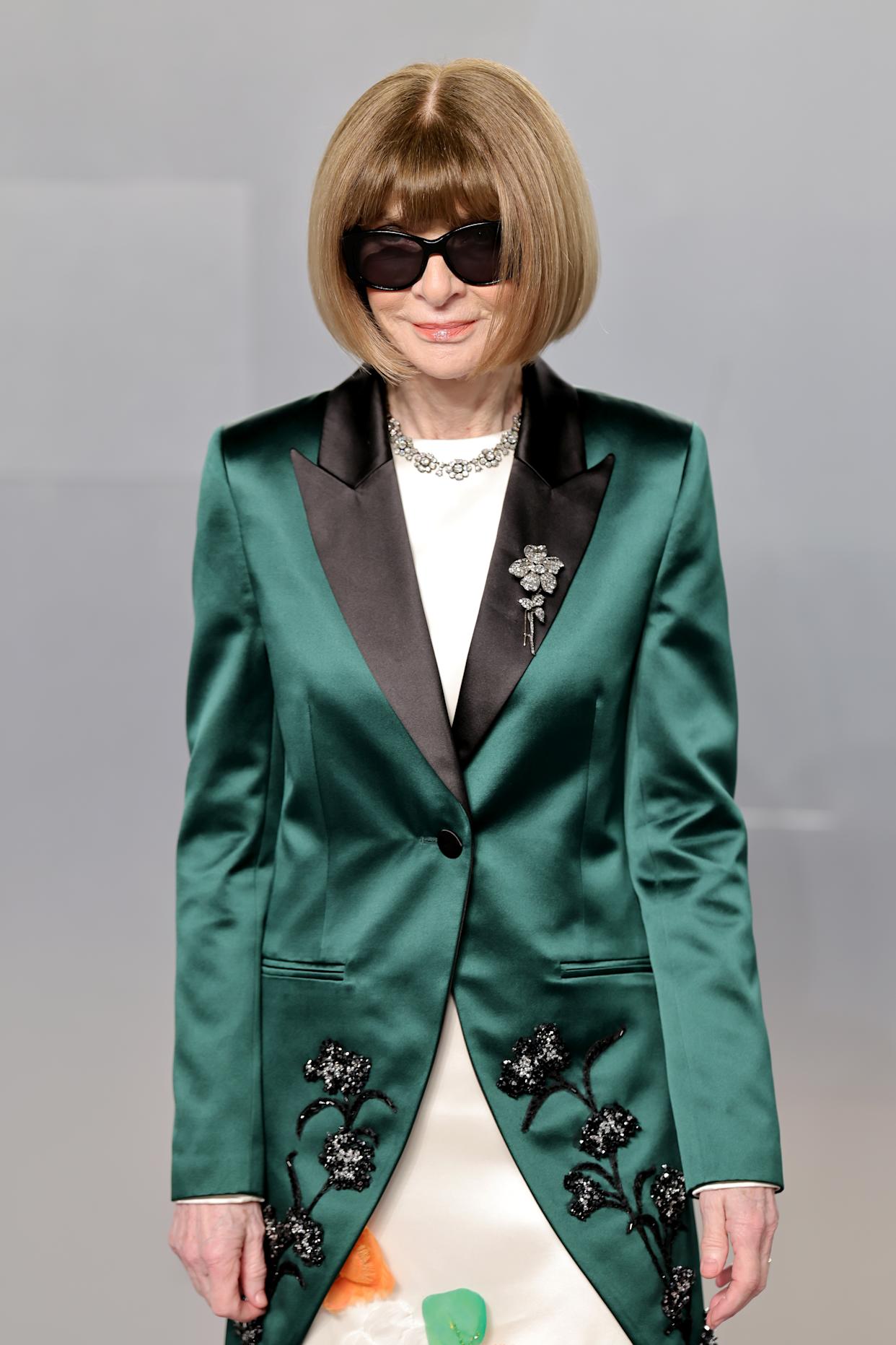 The red-carpet lighting was previously known to be “like magic.” Anna Wintour is shown on the red carpet. Getty Images