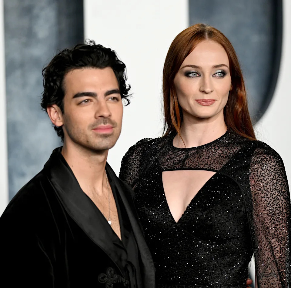 Joe Jonas and Sophie Turner at an event