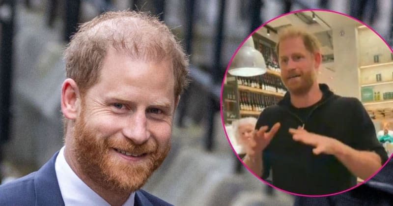 Prince Harry’s hand movements drew online attention after an emotional meeting with grieving families went viral. MEGA; @BBCBreakfast/X