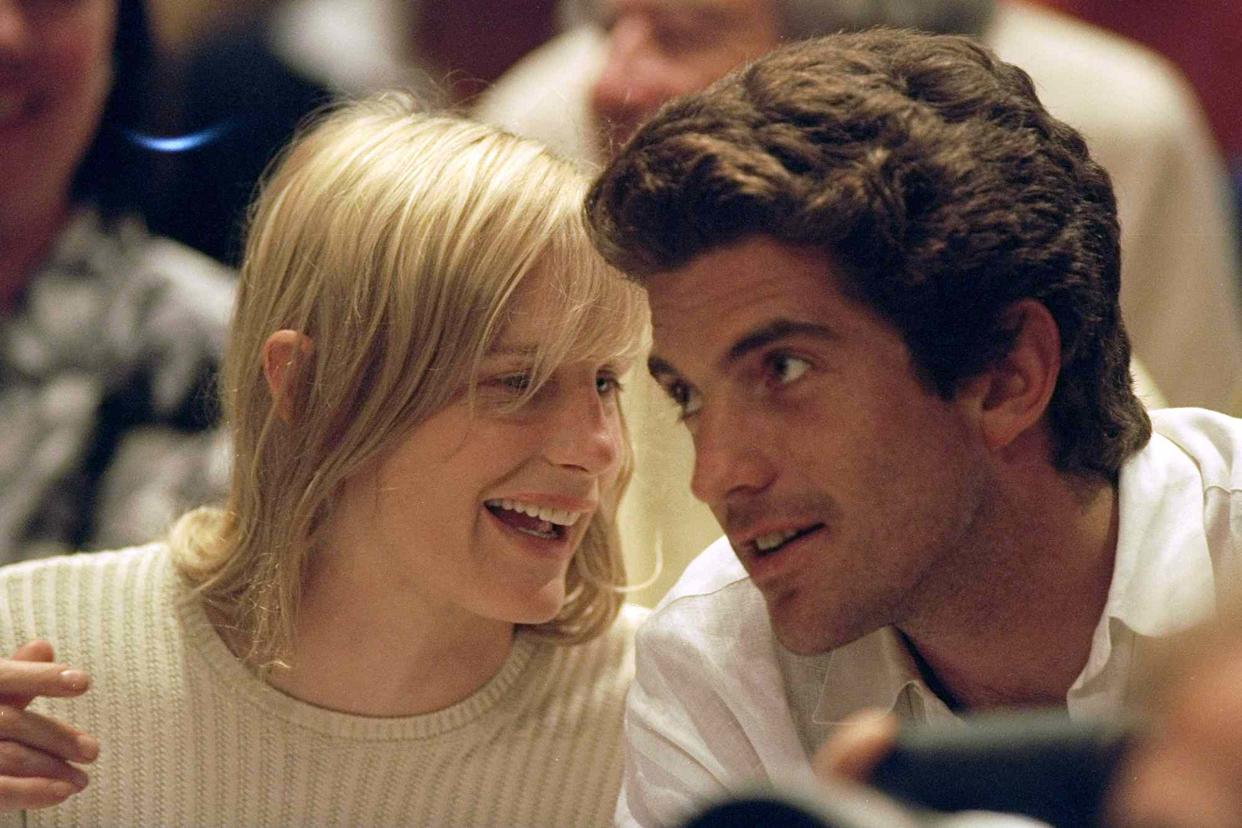 John F. Kennedy Jr. and Daryl Hannah attend the New York Knicks game at Madison Square Garden.Credit: John Roca/NY Daily News Archive via Getty