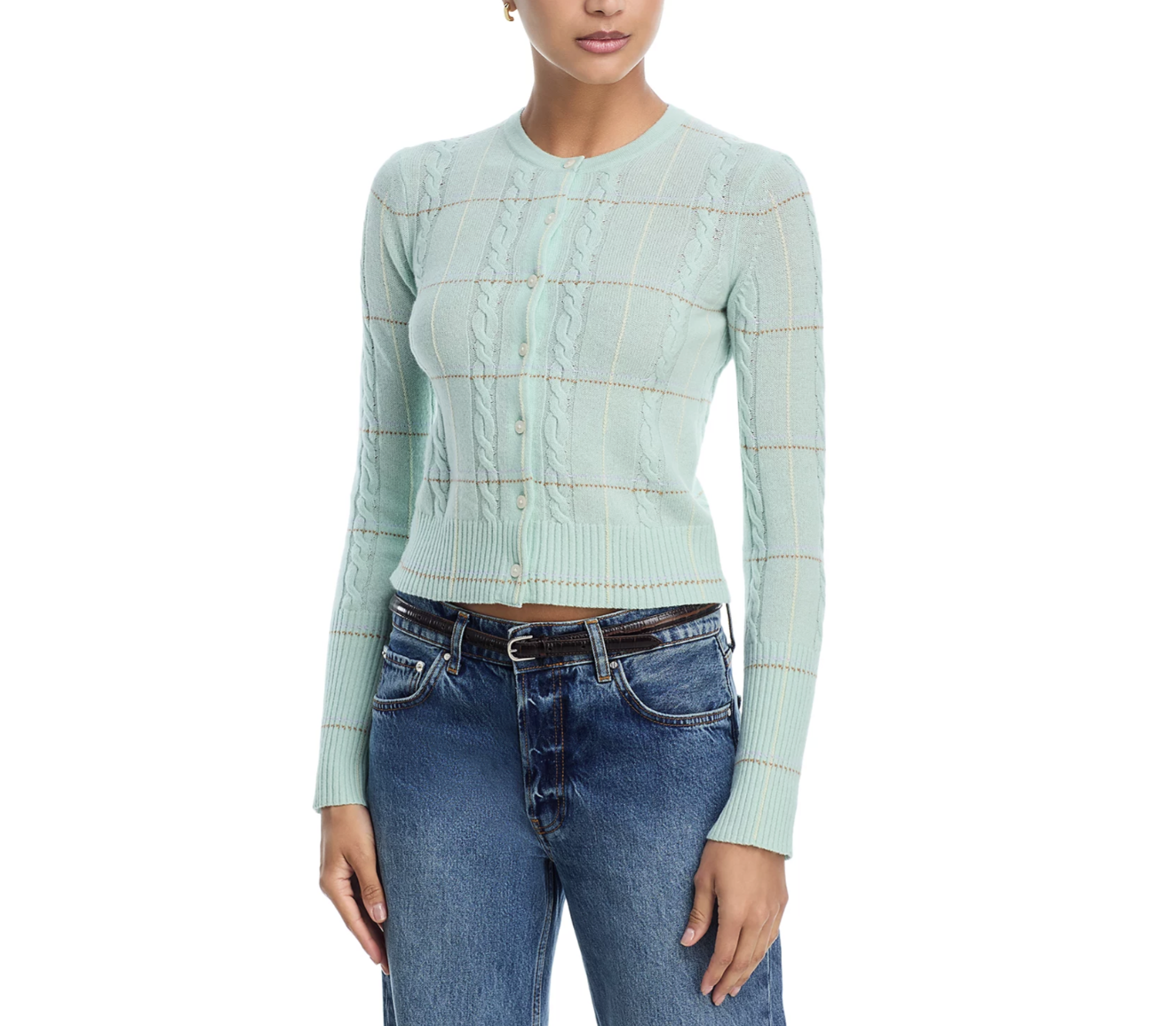 Guest in Residence, Jane Cashmere Cable Knit Cardigan
