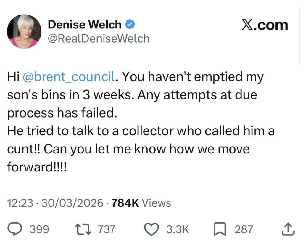 Matt Healy’s Mum upset about her son’s bins. This might be speculation.