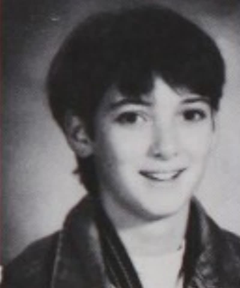 A yearbook photo of Winona RyderCredit: classmates.com