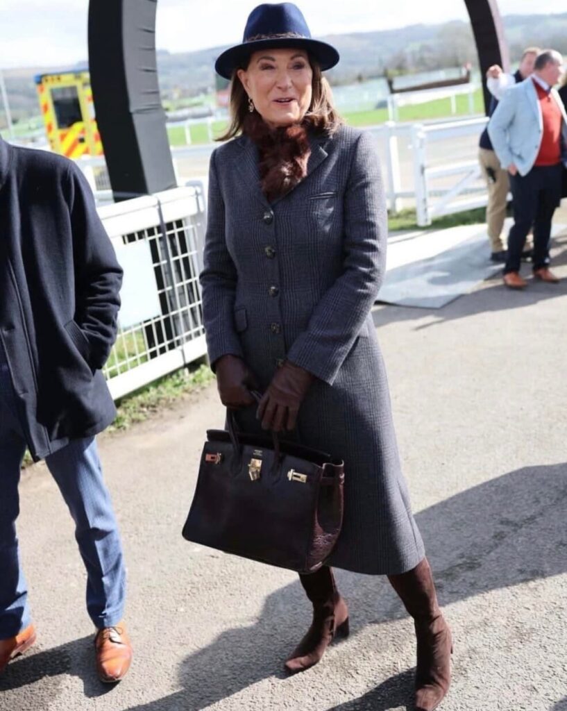 Carole Middleton wears a Birkin at public event