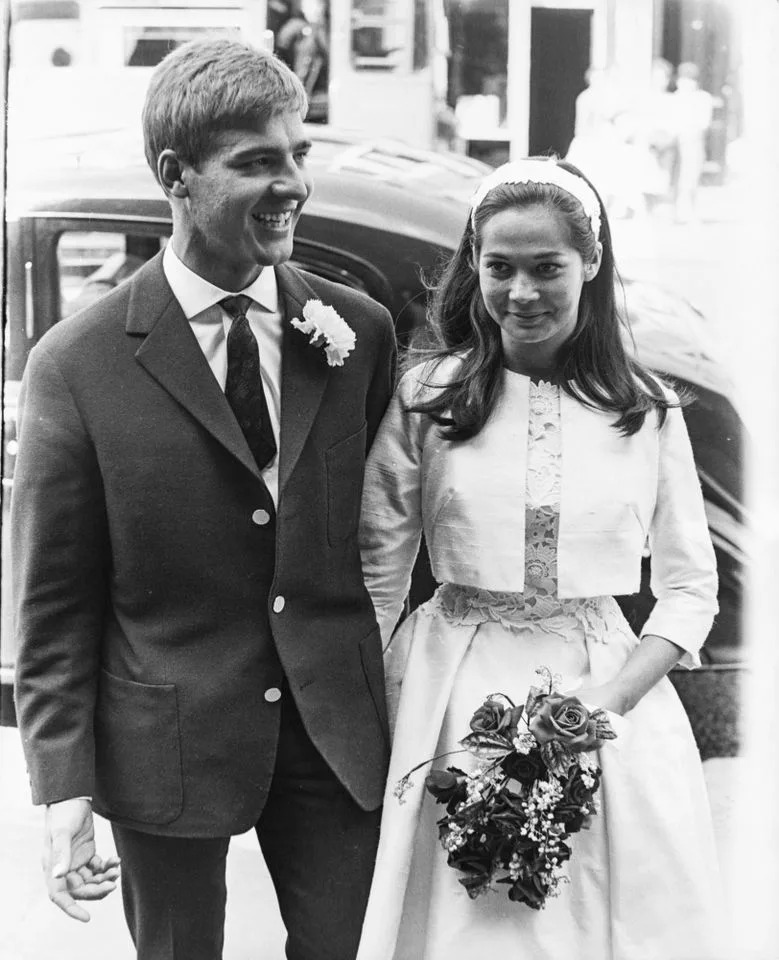 Peter Pock and Nancy Kwan are photographed on their wedding day in London on June 7, 1962Credit: Hulton-Deutsch Collection/CORBIS/Corbis via Getty