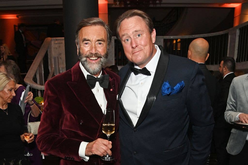 Robert walton and Alex Rayner at a charity event