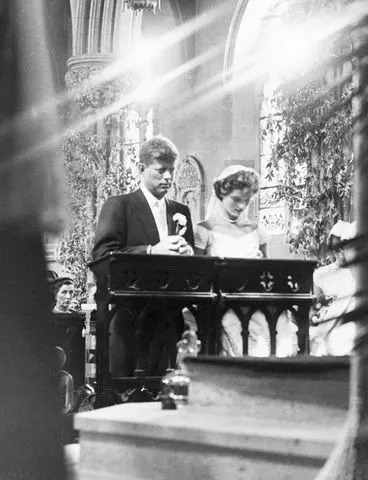 John Kennedy and Jacqueline Bouvier at their wedding in 1953Credit: Bettmann/Getty