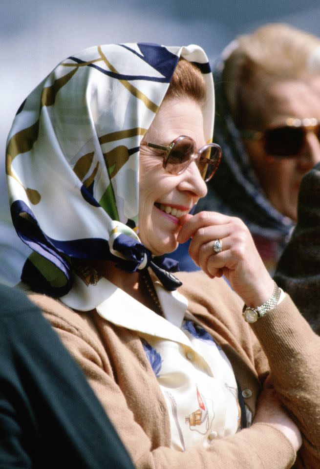 Queen Elizabeth's bespoke diamond engagement ringCredit: Getty