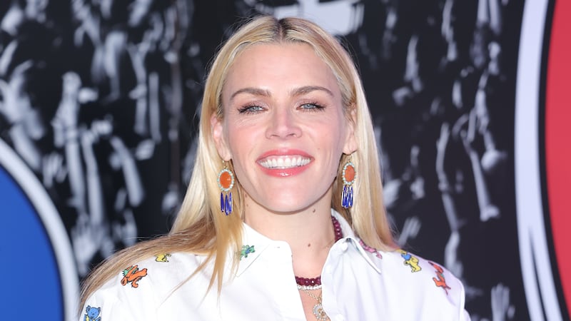 Busy Philipps attends the Alice + Olivia Grateful Dead Party at Angel Orensanz Center.