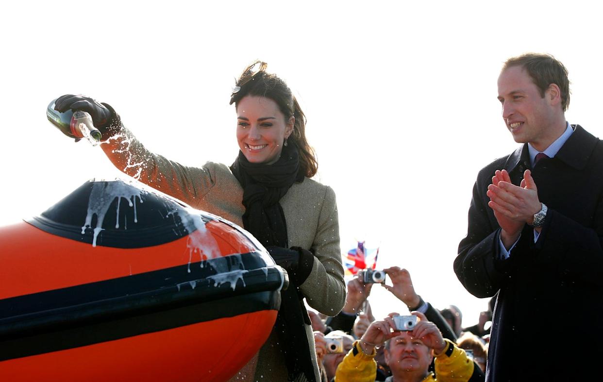Prince William and Kate Middleton visit Trearddur Bay RNLI Lifeboat Station
