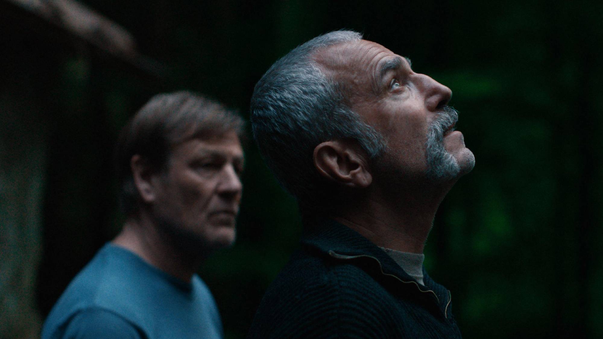 (L-R) Sean Bean as Jem Stoker and Daniel Day-Lewis as Ray Stoker in "Anemone" FlixPix