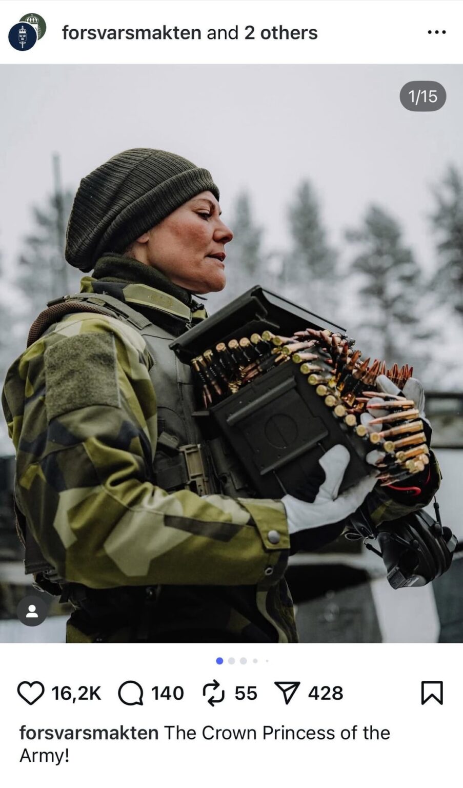 Crown Princess Victoria completed her officer training in the Swedish Army over the winter