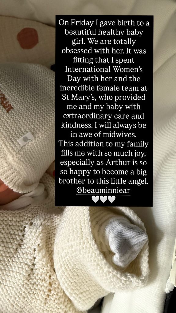 A photo of a message on an Instagram story