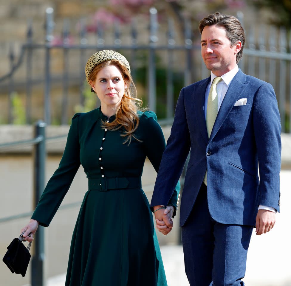 Princess Beatrice and her husband Edoardo Mapelli Mozzi at Easter 2025Credit: Getty